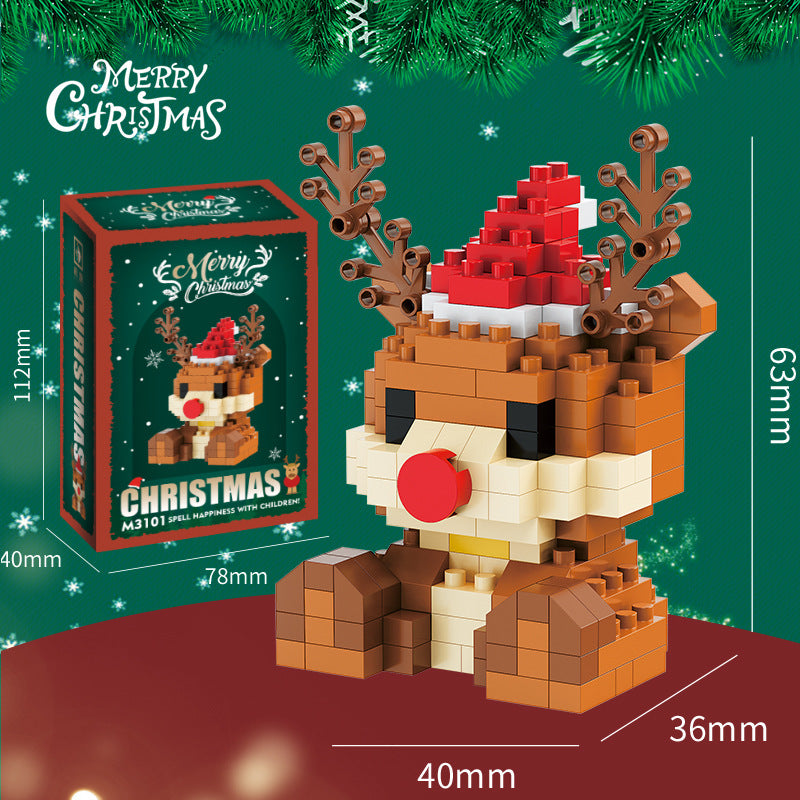 Get creative! – Encourage kids to get creative over the holiday season with this Christmas building Block set, built your own Christmas scenes with snowmen, Santa, Elf, Moose, Christmas tree and more!