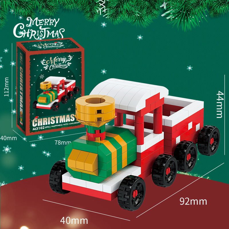 Get creative! – Encourage kids to get creative over the holiday season with this Christmas building Block set, built your own Christmas scenes with snowmen, Santa, Elf, Moose, Christmas tree and more!