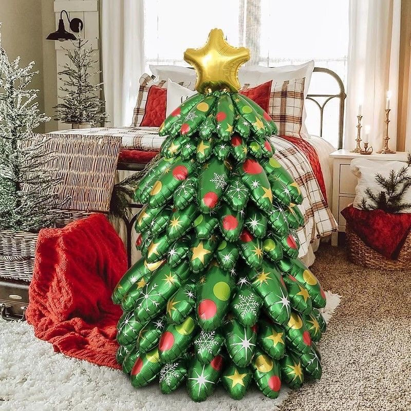 Make your Christmas celebrations memorable with our reusable balloon Christmas tree! Conveniently store it away by deflating. Choose from large (130cm*80cm) or small (38cm*25cm) sizes for your festive needs.