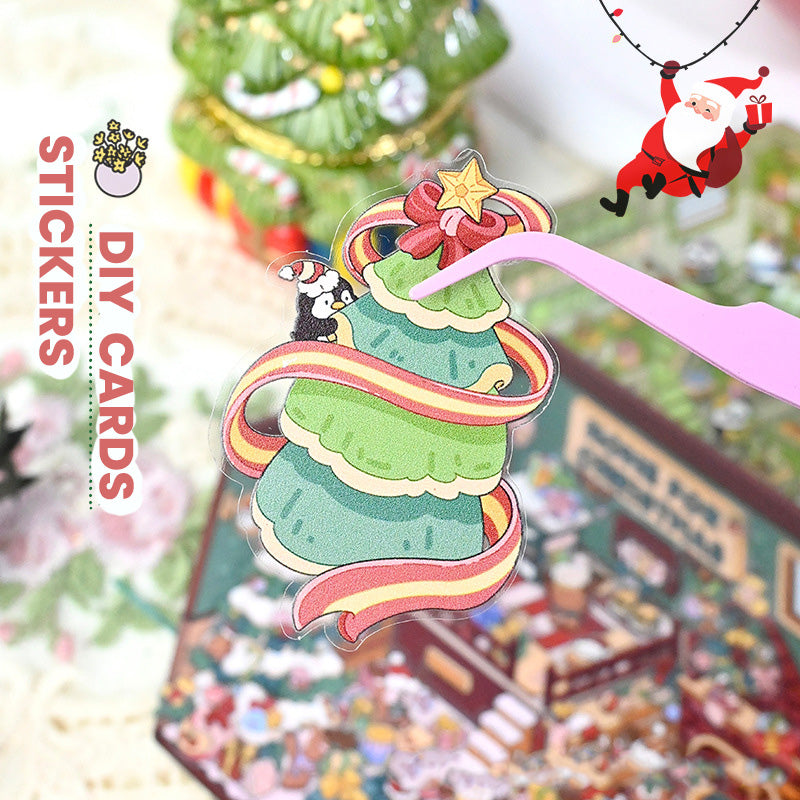 Celebrate the season with our interactive Christmas card! Enjoy designing your own festive scene using our charming 3D stickers. Ideal for sending love to family and friends! Special offer: get 4 sets for just $9.99 or go big with 10 sets at $19.99, all shipped free!