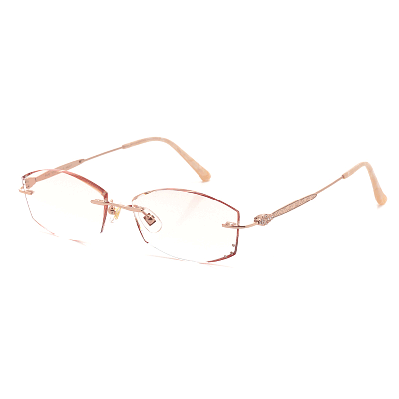 PRE003 is constructed from sophisticated metal, super lightweight and comfortable. Adorned with elegant flower-pattern decorated temple arms and tinted lenses, beautiful diamond-cut lens with rhinestone embellishment, perfect for your style.