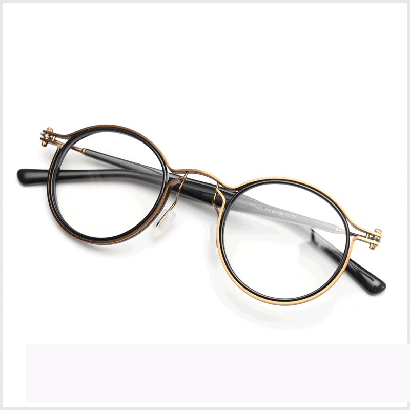 Featuring MieMie PRO003 modern steampunk round frame accented with metal stripes. Made from a seamless blend of lightweight acetate and sturdy metal, comes in 5 color: Black Tortoise, Bronze, Gold, Silver & Red. Multifunction all-in-one lenses. Embody sophistication and enhance any outfit.