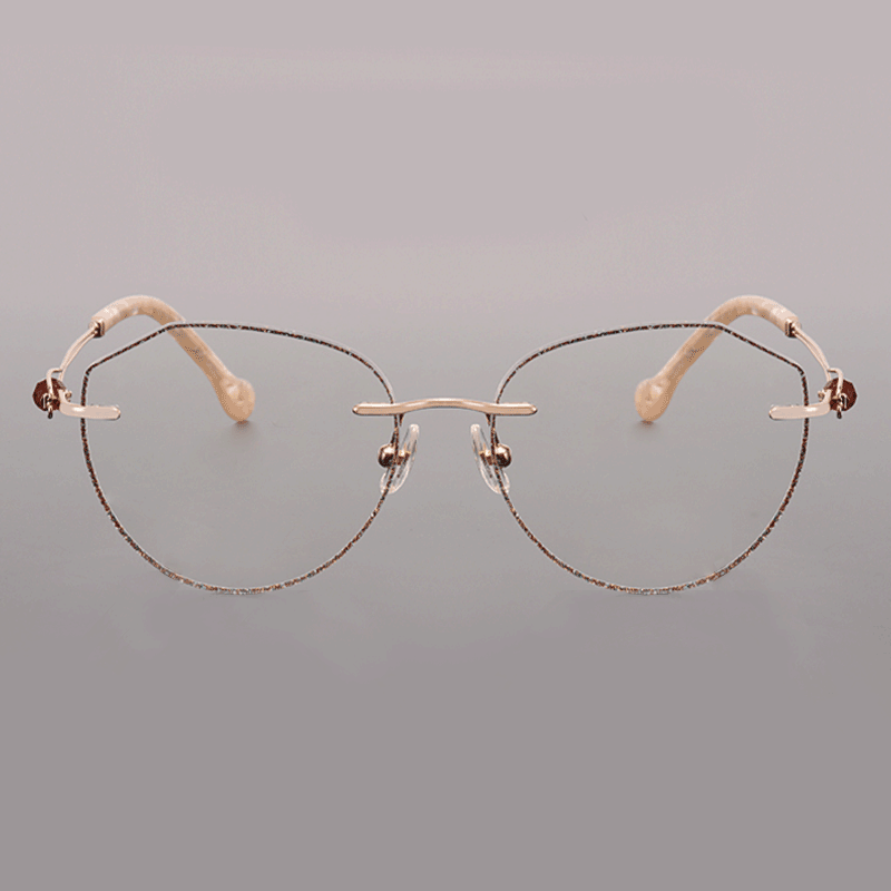 PR015 rimless eyeglasses are crafted from premium metal, making them lightweight, durable, and comfortable. Designed for single-vision lenses, their rimless style beautifully highlights your dynamic and confident personality. Get your pair today!