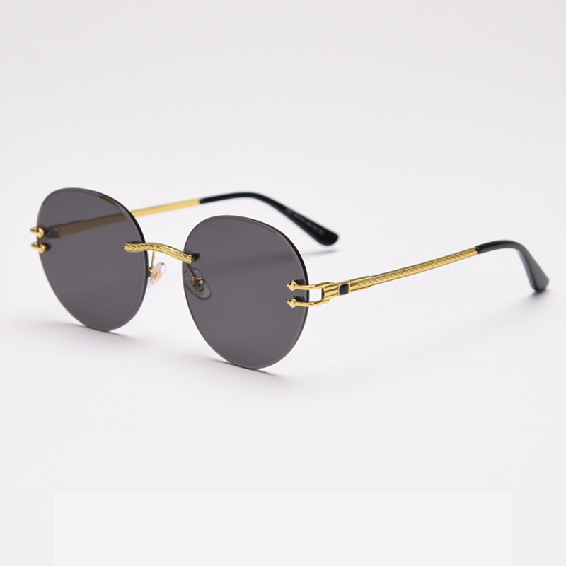 MieMie SR007 sunglasses crafted 18k gold metal temple and a distinctive rimless design, that enhances your look with flair. Equipped with UV400 protection, these sunglasses offer exceptional defense against harmful rays, comes in pink, black, coffee, purple, navy, wine red, clear color