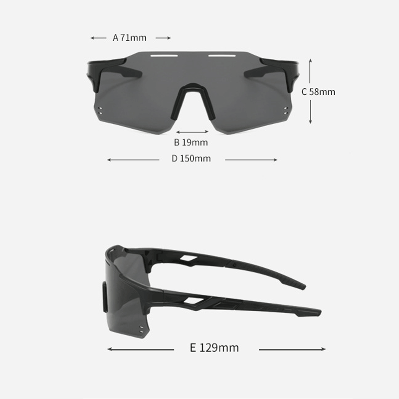 MieMie SP16CL uses the same model as SP16, its rim-less lightweight design, and the anti-slip temple arm ensure stableness during movements. It features durable PC lenses, photochromic & lenses, and UV400 protection coating designed to enhance visibility and reduce glare, suitable for daylight and nighttime.