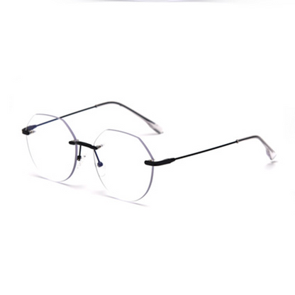 MieMie PR013 polygon prescription glasses, crafted from premium lightweight metal, both durable and wear-resistant. The frame makes a striking impression at first glance. Featuring elegant metal arms, this stylish pair of eyeglasses is incredibly versatile and comfortable. Comes with multifunction coating lenses at one price. Available in 4 colors: Black, Gold, Rose Gold, Silver