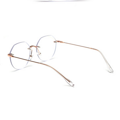 MieMie PR013 polygon prescription glasses, crafted from premium lightweight metal, both durable and wear-resistant. The frame makes a striking impression at first glance. Featuring elegant metal arms, this stylish pair of eyeglasses is incredibly versatile and comfortable. Comes with multifunction coating lenses at one price. Available in 4 colors: Black, Gold, Rose Gold, Silver