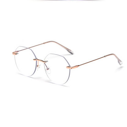 MieMie PR013 polygon prescription glasses, crafted from premium lightweight metal, both durable and wear-resistant. The frame makes a striking impression at first glance. Featuring elegant metal arms, this stylish pair of eyeglasses is incredibly versatile and comfortable. Comes with multifunction coating lenses at one price. Available in 4 colors: Black, Gold, Rose Gold, Silver