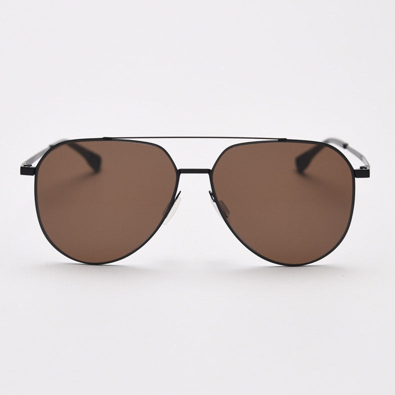 SA004 MieMie Aviator-shape Sunglasses made from high quality metal & nylon lenses. Available in 4 colors: Black, Brown, Grey & Purple. Perfect for UV400 protection when driving and reducing glare to ensure clear vision on the go.