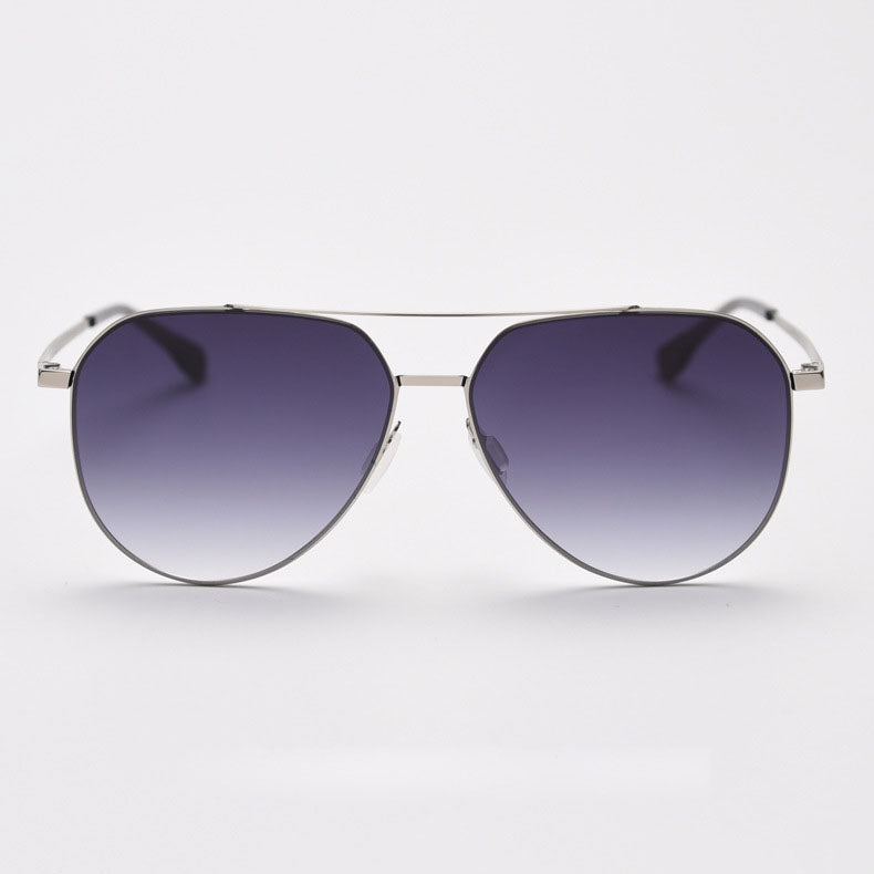 SA004 MieMie Aviator-shape Sunglasses made from high quality metal & nylon lenses. Available in 4 colors: Black, Brown, Grey & Purple. Perfect for UV400 protection when driving and reducing glare to ensure clear vision on the go.