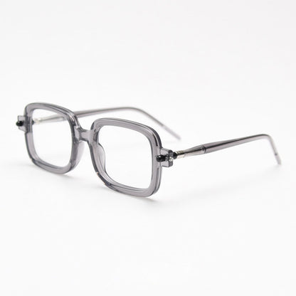 MieMie PSQ004 Classic Bold Square Prescription Glasses — designed for both men and women. Available in 4 colors: Tortoise, Black, Clear, Grey. Customized for nearsightedness, farsightedness, and astigmatism, 6-in-one lens package including anti-blue. Durable TR90 frame, lightweight, flexible, and impact-resistant properties. Your vision and style with our eyewear.