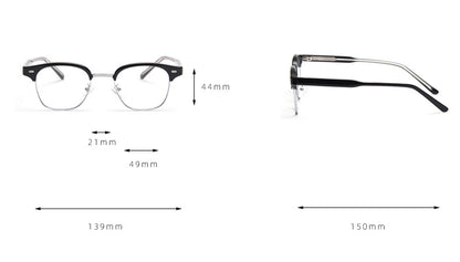 MieMie PB002 Square Browline Prescription Glasses—crafted from high-quality TR90 & metal, offering a lightweight and durable option for everyday wear. Available in Black, Brown, Grey, Apricot & Clear. Elevate your style with this perfect blend of retro flair and modern functionality!