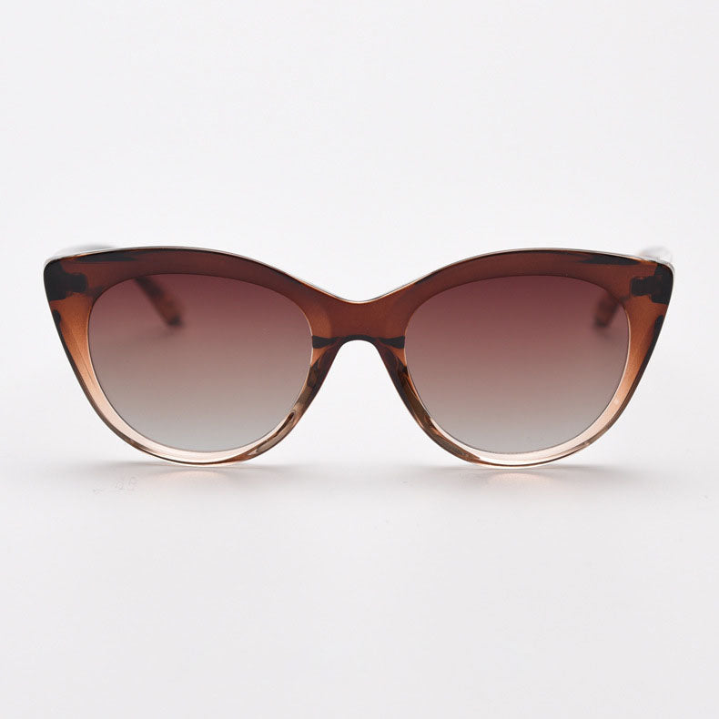 SC006 MieMie Cat eye Sunglasses blends the perfect combination of modern style and bold sophistication! Made with a sturdy TR90 frame, these sunglasses provide both durability and a chic aesthetic, also offers Polarized UV400 protection, shielding your eyes from harmful rays. Available in Black, Brown, Orange, Gradient Clear Red Blue.