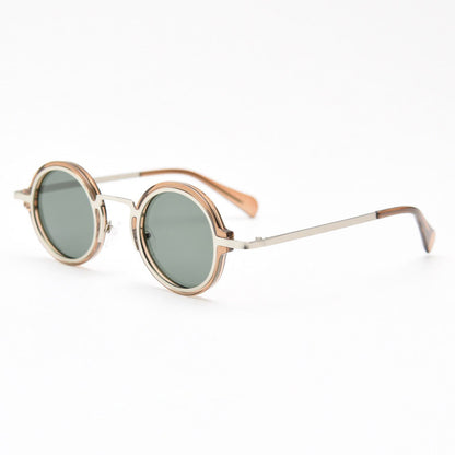 MieMie SR004 Polarized Steampunk Style Sunglasses with TR90 material frame & TAC Lenses in multiple colors: tortoise, black, brown, red, silver, clear, light green, green, blue Perfect for UV400 protection, good for driving, outdoor activities and reducing glare to ensure clear vision on the go.