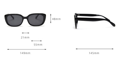 SSQ008 MieMie square sunglasses made from TR90 material & TAC lenses and are available in 4 color options: black, brown, red, white. Crafted with Polarized UV400 protection, reduces glare, great for beach or outdoor activities