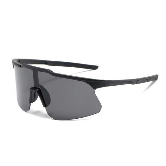 MieMie SP09 Sports Sunglasses is designed for athletes seeking top performance and durability. The anti-glare coating reduces reflections, while the anti-scratch surface keeps lenses clear. Made from lightweight PC material, providing impact resistance and a secure fit for intense activities. Perfect for running, cycling, and hiking, these sunglasses offer protection and comfort, allowing you to focus on your performance. Available in 3 colors: Grey, Black & Clear