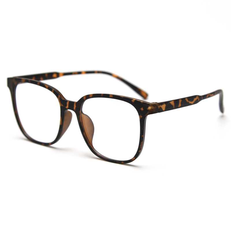 MieMie PSQ003 Wooden-Texture Square Prescription Glasses — in various colors: Leopard Tortoise, Coffee, Brown, Black, Green & Grey classic shape design with unique wooden texture, designed for both men and women. Customized for nearsightedness, farsightedness, and astigmatism, 6-in-one lens package including anti-blue. Durable TR90 frame, lightweight, flexible, and impact-resistant properties. Your vision and style with our eyewear.