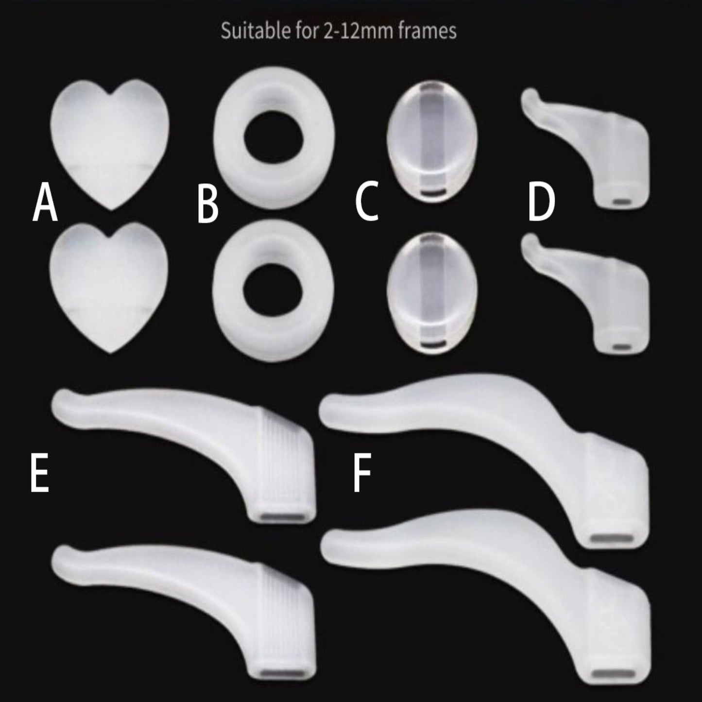 MieMie-White-Silicone-Anti-Slip-Ear-Grip-Hook-Eyeglasses