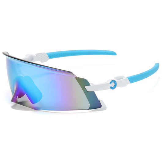 MieMie SP01 windproof sports sunglasses---unparalleled performance with our premium, designed for athletes and outdoor enthusiasts. Enjoy lightweight comfort, and stylish designs that enhance visibility and reduce glare. Gear up for your next adventure with sport sunglasses. Made from PC material, comes in 5 colors: Blue, Grey, Orange, Mercury, Brown red