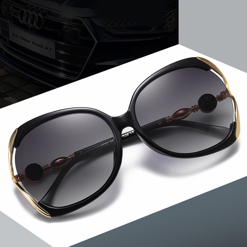 large-frame polarized sunglasses for women, perfect for driving. Experience superior glare reduction and UV protection with chic style.